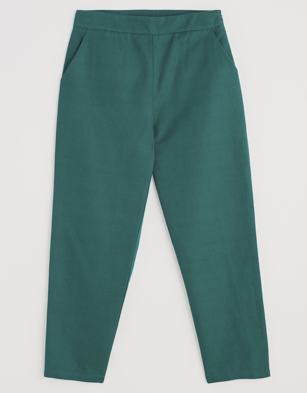 Seasalt - Seasalt Cornwall Green Westlin Straight Leg Suit Trousers