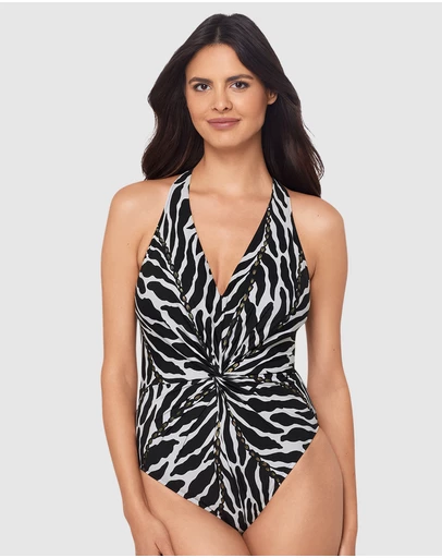 Magicsuit - Sand Tracks Drew V Neck One Piece Shaping Swimsuit
