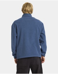 Quiksilver - Mens Mercury Panel 1/4 Zip Fleece Jumper