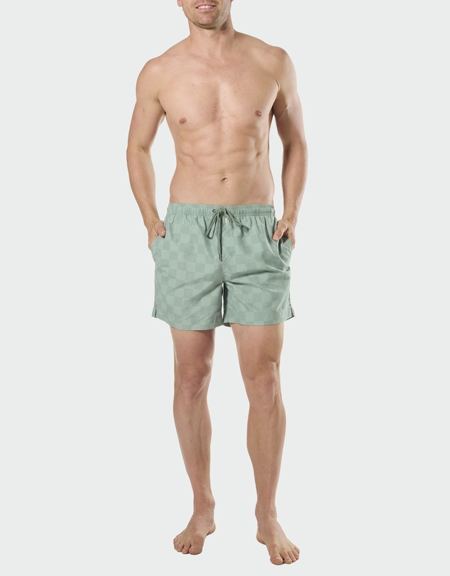 Mitch Dowd - Mitchdowd In Waves  Swim Shorts - Sage Green Quick Dry