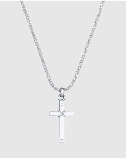 Kuzzoi - ICONIC EXCLUSIVE - Cross Pendant Necklace in 925 Sterling Silver