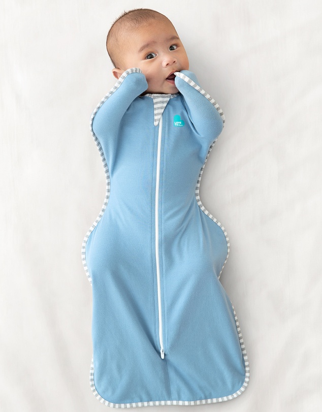 Love to Dream - Swaddle Up 1.0 TOG Stretch Cotton in Dusty Blue