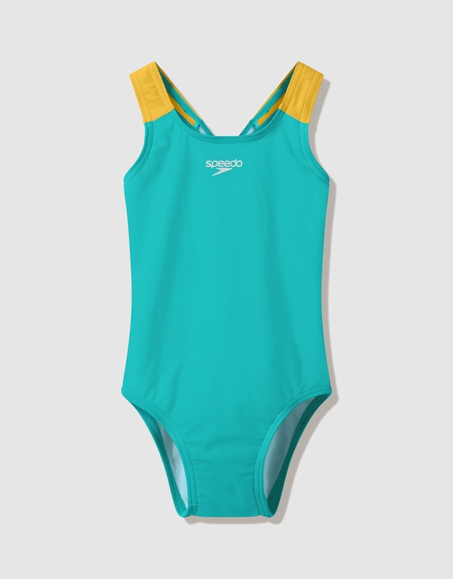 Speedo - Solid Medalist One Piece - Babies-Kids
