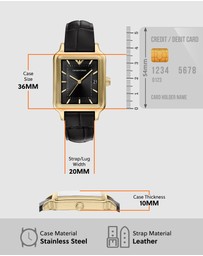 Emporio Armani - Black Analogue Watch