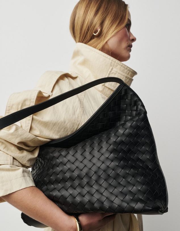 VESTIRSI - Bianca Woven Hobo Black