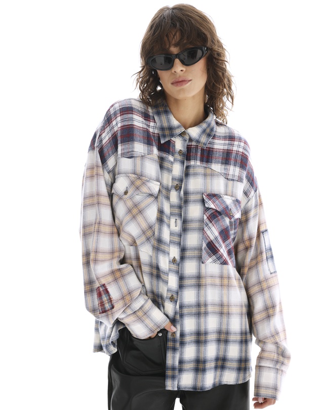 THE TALES - Patched Up Western Flannel Shirt