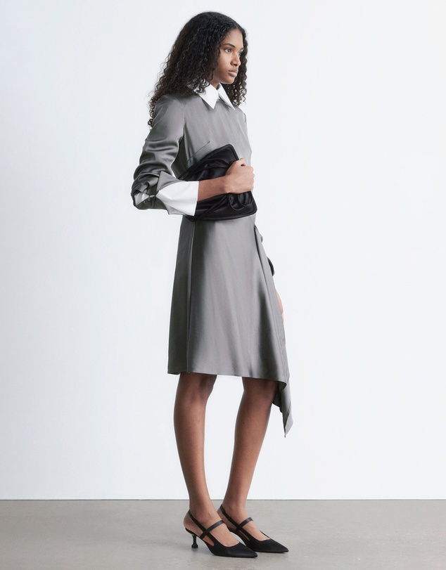 & Other Stories - Asymmetric Long-Sleeve Mini Dress