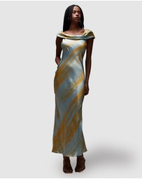 TOPSHOP - Drape Shoulder Maxi Occasion Dress
