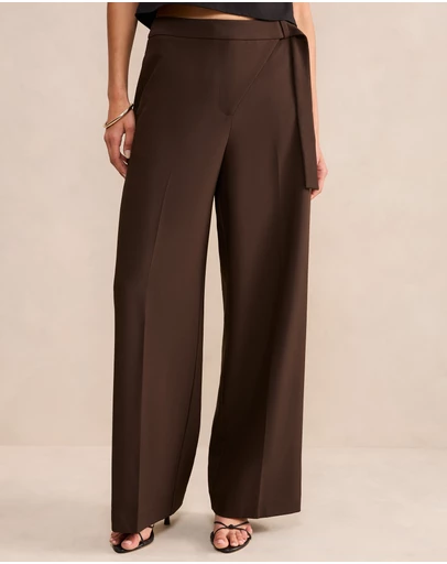 Forever New - Mila Wrap Wide Leg Pants