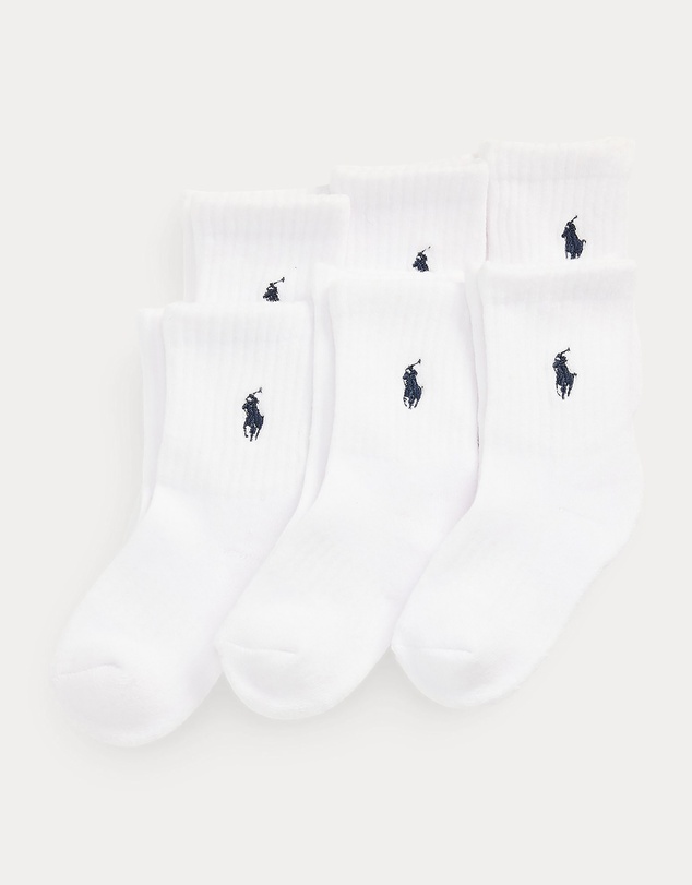 Polo Ralph Lauren - Athletic Crew Socks 6-Pack - Kids