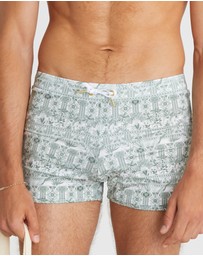 Aqua Blu Australia - Evergreen Lycra Swim Shorts