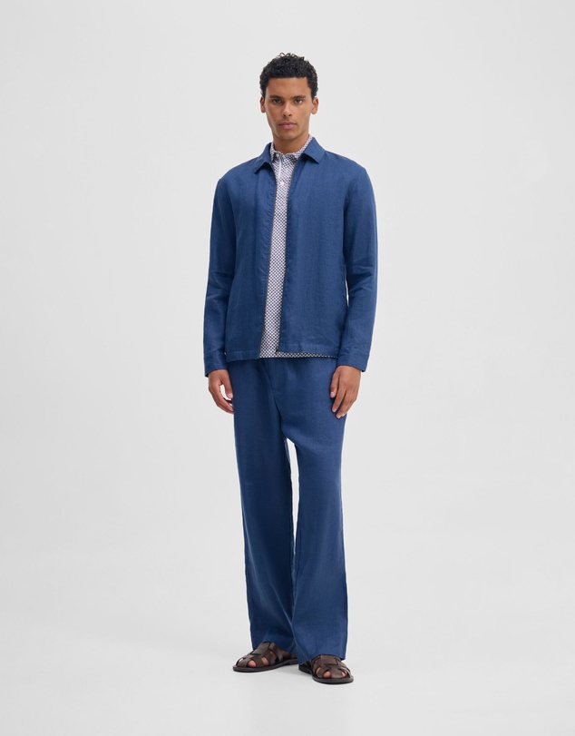 Oxford - Adem Linen Zip Bomber