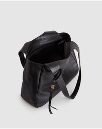 Evity - Clara Leather Charm Tote Bag