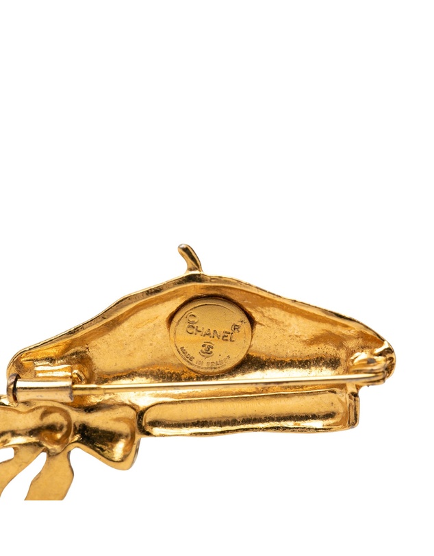 Pre-Loved by Azura Reborn - Pre-Loved Gold Plated Beret Hat Brooch