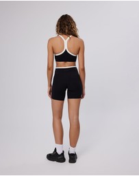 Upstate - Air Sculpt 6inch Contrast Bike Short - Black