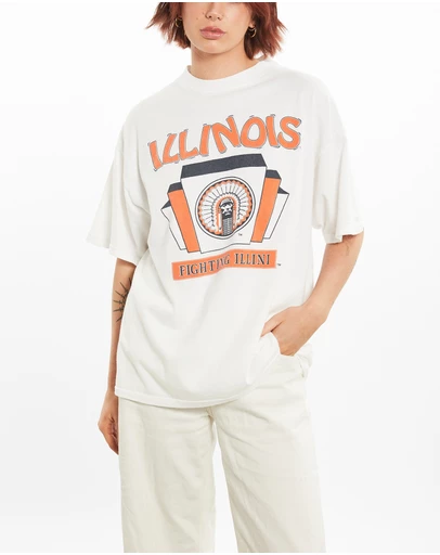 Vintage by The Real Deal - Pre Loved - NCAA University of Illinois Fighting Illini Tee