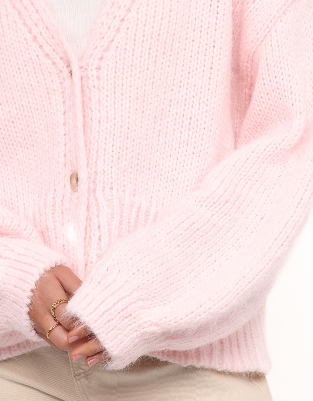 Petal & Pup - Selina Wide Sleeve Cardigan - Pale Pink