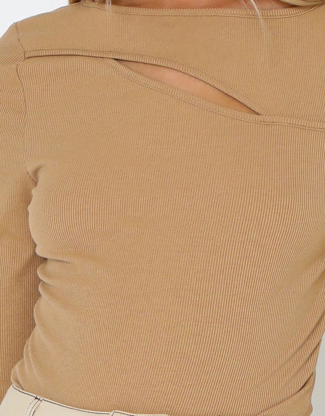 Lost in Lunar  - Poppy Ribbed Top
