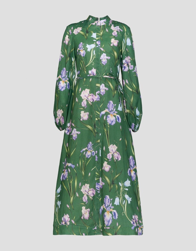 JUSTIN TONG - Eira Linen Midi Dress
