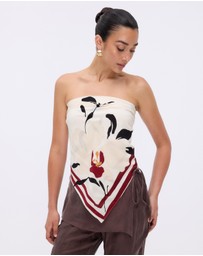 Minima Esenciales - Isla Print Scarf Top