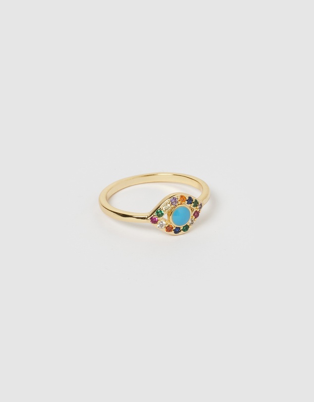 Izoa - Jordana Eye Ring Gold
