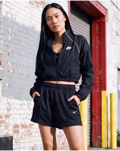 Nike - Nike Sportswear Mid-Rise Poly-Knit Track Shorts