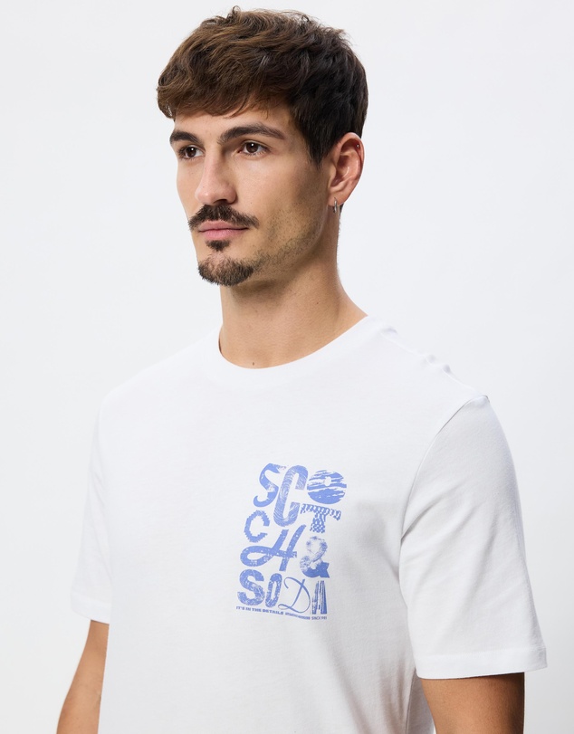 Scotch & Soda - Regular Fit Left Chest Logo T-Shirt