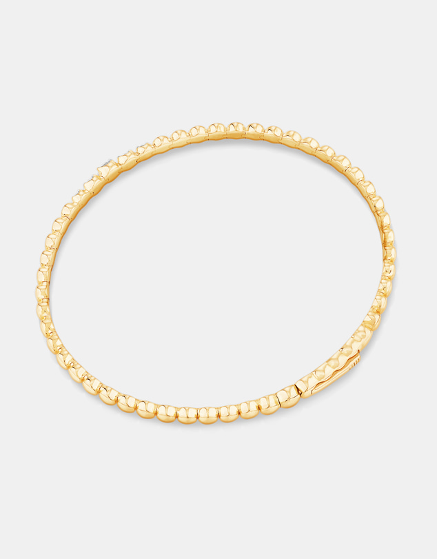 Michael Hill - 0.25 Carat TW Diamond Flex Bangle in 10kt Yellow Gold