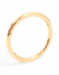 Lovisa - Gold Plated Surgical Steel Fine Clicker Ring 7MM