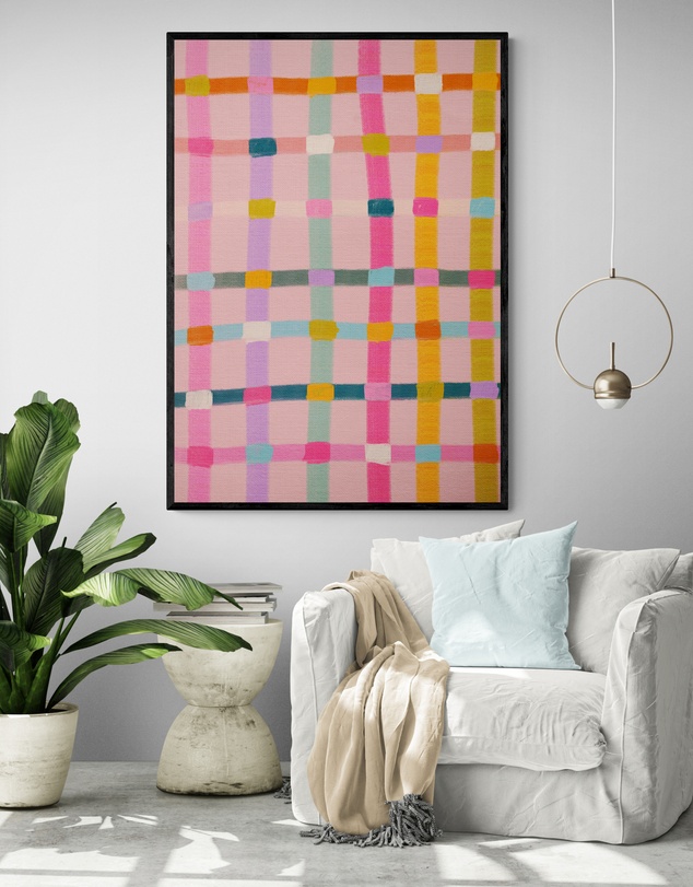 Inka Arthouse - Pink Abstract by Kartika Parmita Art Print