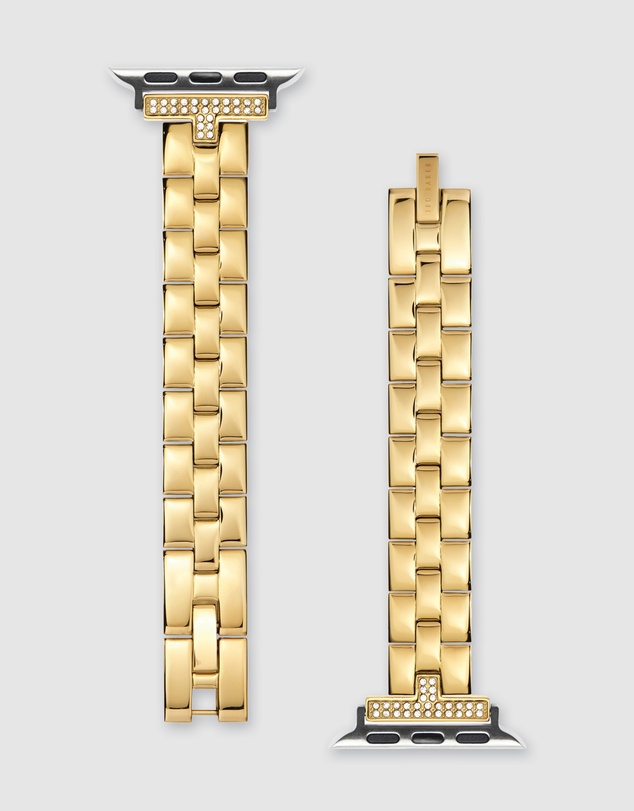 Ted Baker - Ted Baker Apple Strap - Crystal T Gold Bracelet