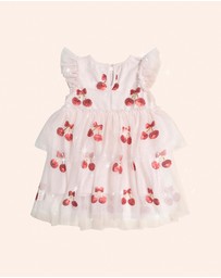 Huxbaby - Sequin Cherry Pie Tulle Dress - Babies