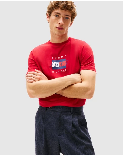 Tommy Hilfiger - Flag Graphic Jersey T-Shirt