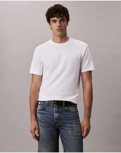 Calvin Klein - Embroidered Monogram Logo T-Shirt