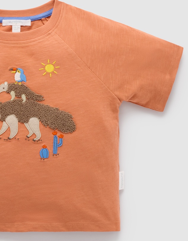 Purebaby - Anteater Oversized Tee -Kids-Babies
