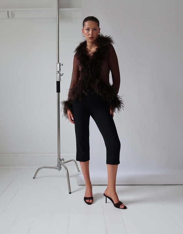 Shelly Shen - Addison High Sandals Brown Suede