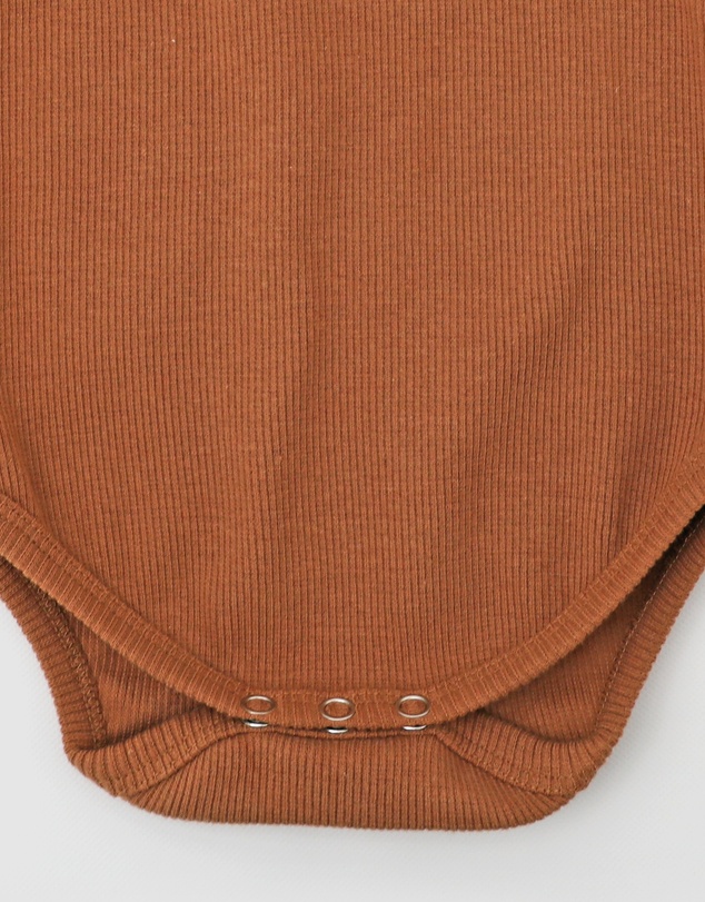 WITH LOVE FOR KIDS - Basics Thick Ribbed Long Sleeve Onesie - Babies