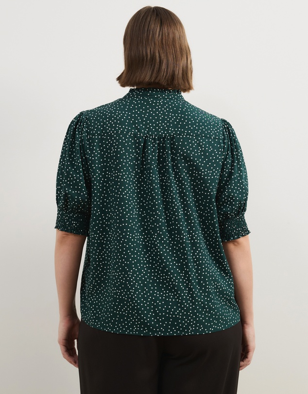 Atmos&Here Curvy - Brodie Puff Sleeve Blouse