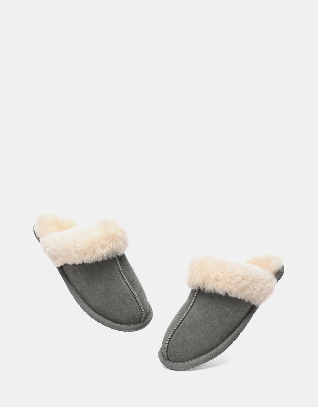 EVERAU - EverAU Ugg Rosa Slipper Suede Cow Suede Upper House Shoes