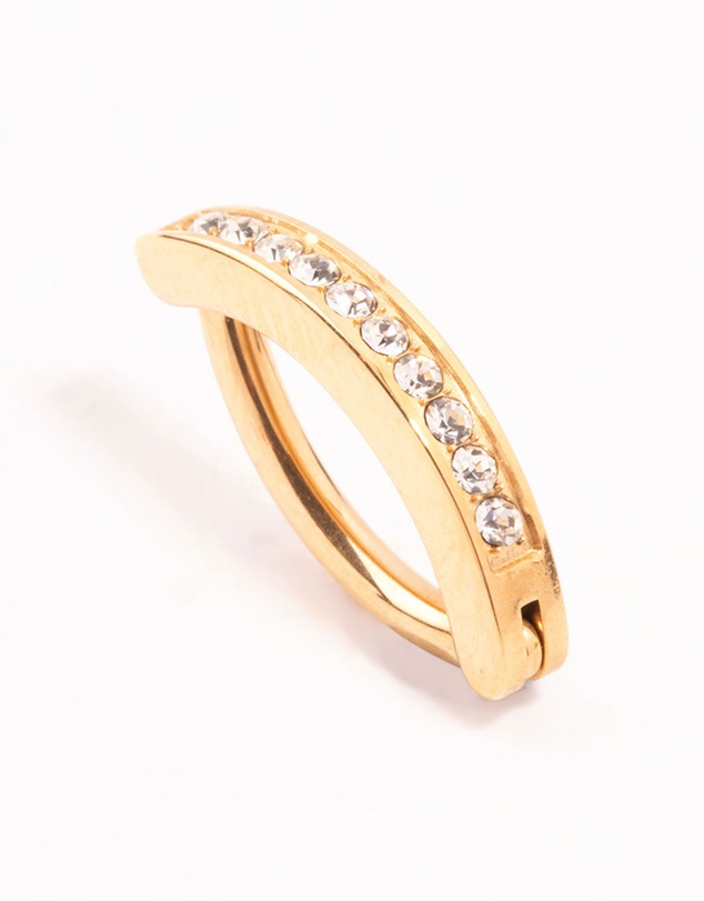 Lovisa - Gold Plated Titanium Curved Belly Ring