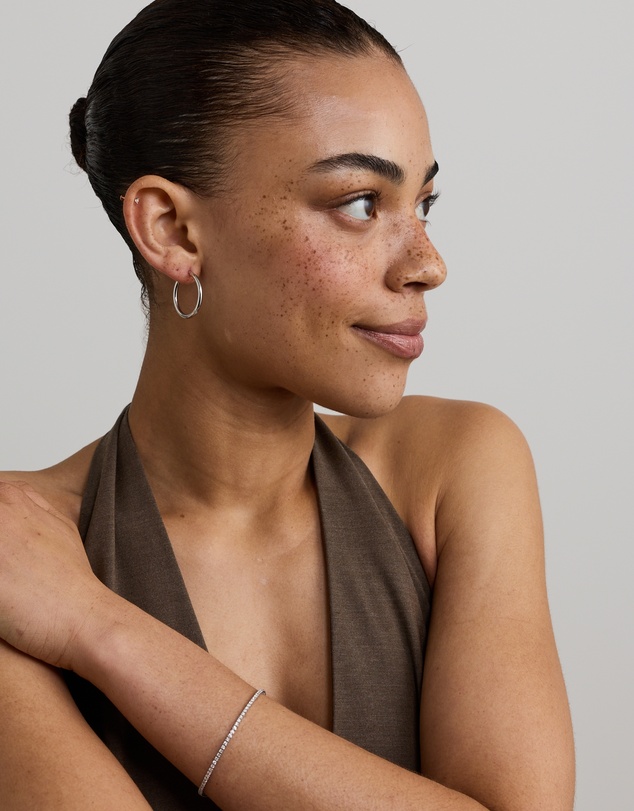 Michael Hill - 20mm Round Hoop Earrings in Sterling Silver