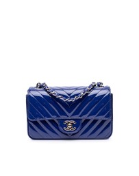 Pre-Loved by Azura Reborn - Pre-Loved chanel Mini Chevron Flap Patent Leather Bag