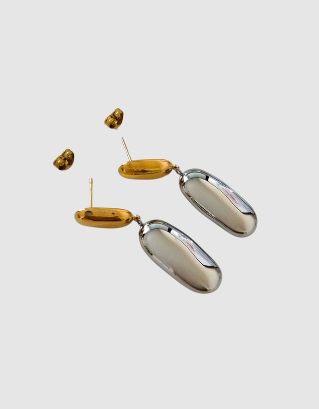 Izoa - Aethera Stud Earrings Mix Metal