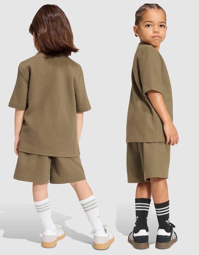 adidas Originals - Loose Waffle Short T-Shirt Set - Kids-Teens