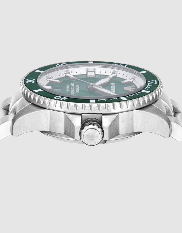 Emporio Armani - Silver Tone Analogue Watch
