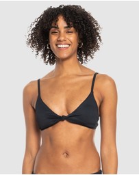 Roxy - Womens Rib Roxy Love The Surf Knot Bikini Top
