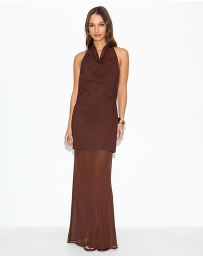 Dazie - Greer Double Layer Maxi Dress
