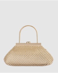 Olga Berg - Mimi Ball Mesh Frame Bag