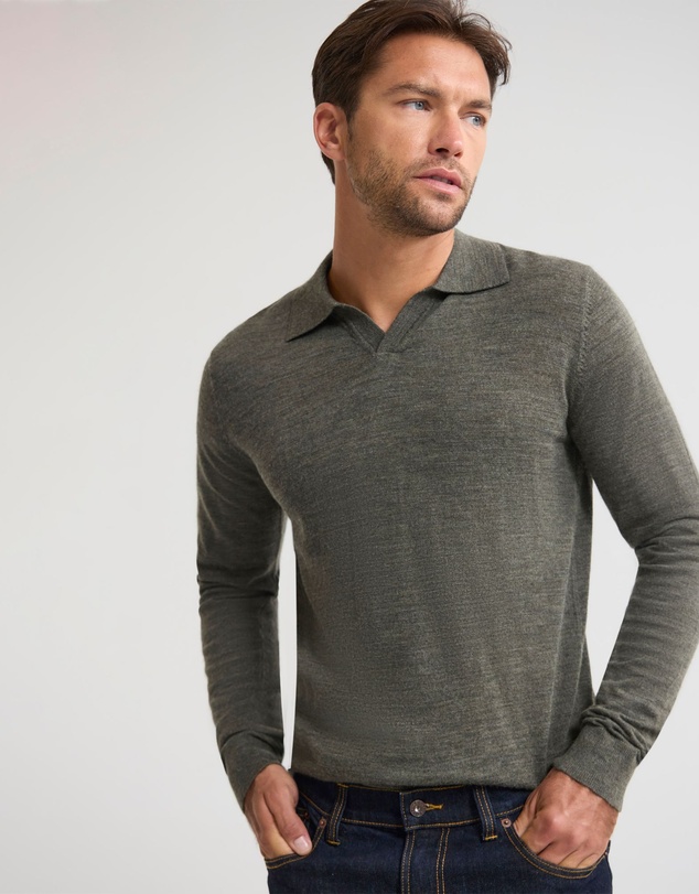 Oxford - Blair Polo Collar Merino Knit