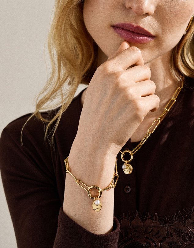 Skagen - Agnethe Pearl Gold Bracelet